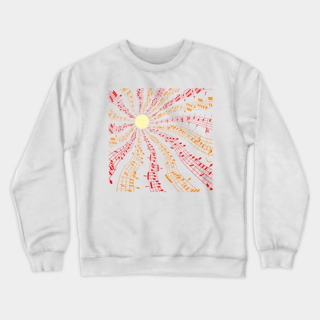 Music Brightens the World Crewneck Sweatshirt by donovanh